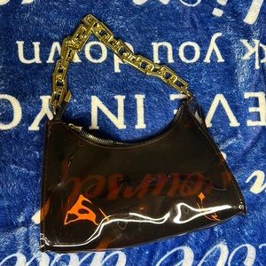 Gold and brown purse